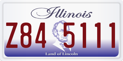 IL license plate Z845111