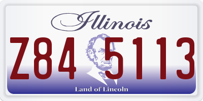 IL license plate Z845113