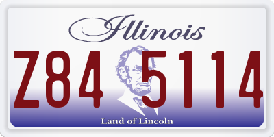 IL license plate Z845114