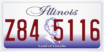 IL license plate Z845116