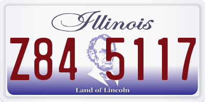 IL license plate Z845117