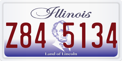 IL license plate Z845134