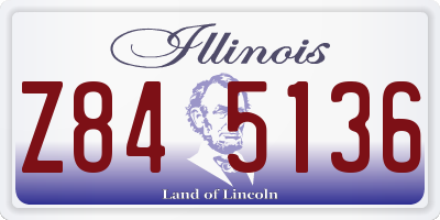 IL license plate Z845136