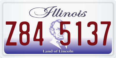 IL license plate Z845137