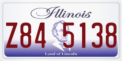 IL license plate Z845138