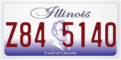 IL license plate Z845140
