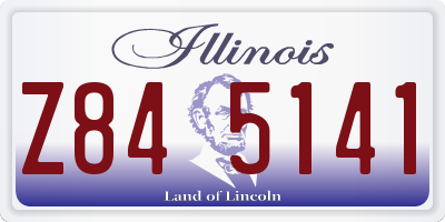 IL license plate Z845141