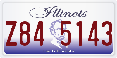 IL license plate Z845143