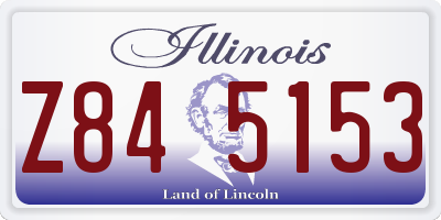 IL license plate Z845153