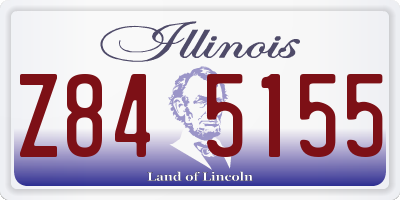 IL license plate Z845155
