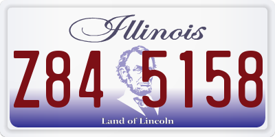 IL license plate Z845158