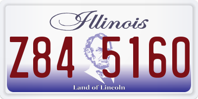 IL license plate Z845160