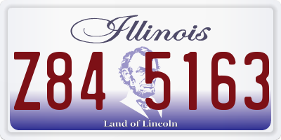 IL license plate Z845163