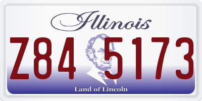 IL license plate Z845173