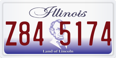 IL license plate Z845174