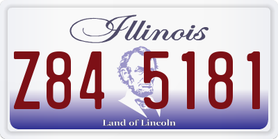 IL license plate Z845181