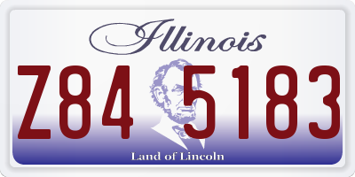 IL license plate Z845183