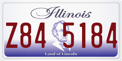 IL license plate Z845184