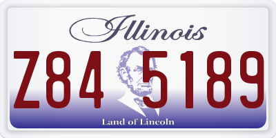 IL license plate Z845189