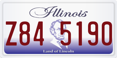 IL license plate Z845190