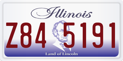 IL license plate Z845191
