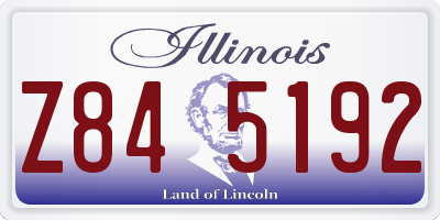 IL license plate Z845192