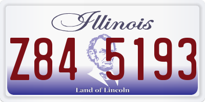 IL license plate Z845193