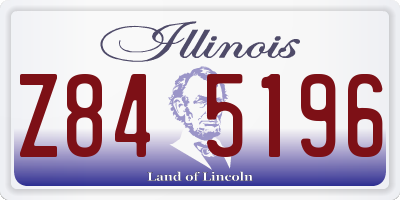 IL license plate Z845196