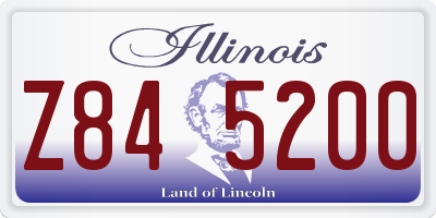IL license plate Z845200