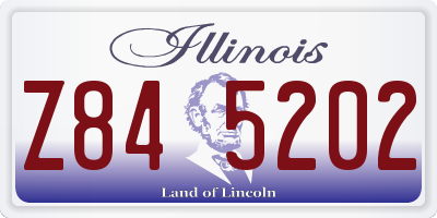 IL license plate Z845202