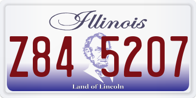 IL license plate Z845207