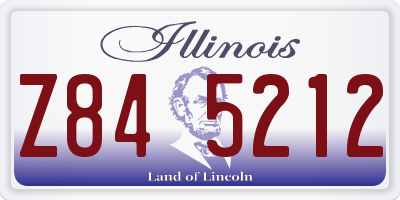 IL license plate Z845212
