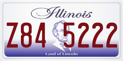 IL license plate Z845222
