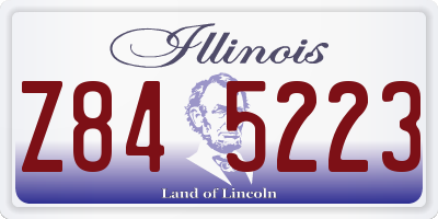 IL license plate Z845223