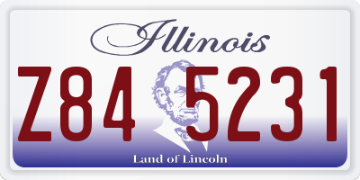 IL license plate Z845231