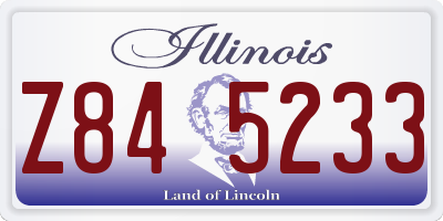 IL license plate Z845233