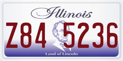 IL license plate Z845236