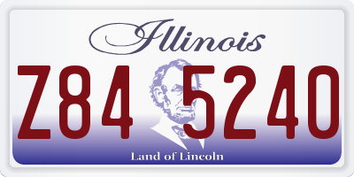 IL license plate Z845240