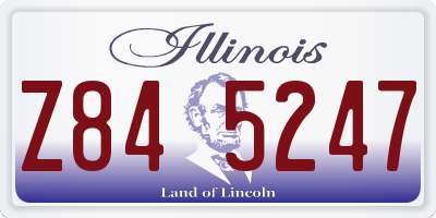 IL license plate Z845247