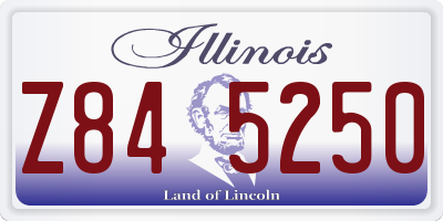 IL license plate Z845250