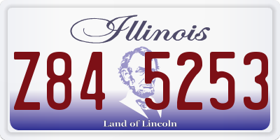 IL license plate Z845253