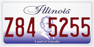 IL license plate Z845255
