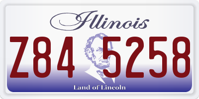 IL license plate Z845258