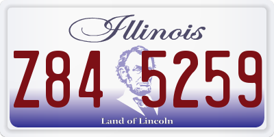 IL license plate Z845259