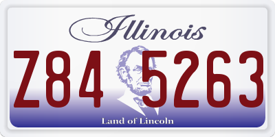 IL license plate Z845263
