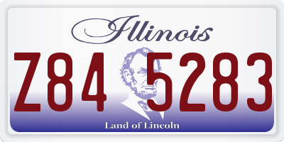 IL license plate Z845283