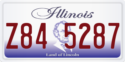 IL license plate Z845287