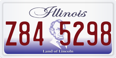 IL license plate Z845298