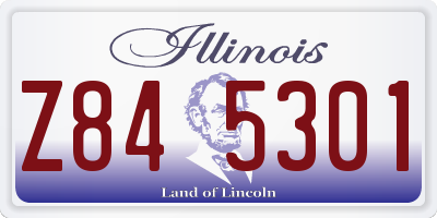 IL license plate Z845301