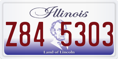 IL license plate Z845303